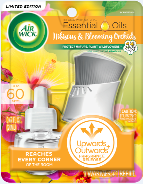 AIR WICK Scented Oil  Hibiscus  Blooming Orchids  Kit Discontinued